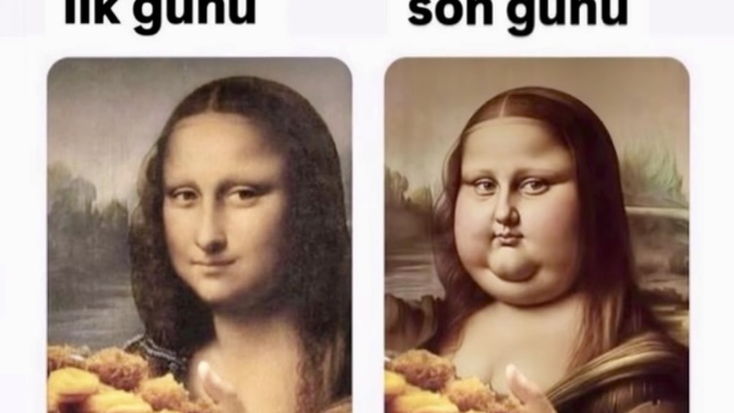Ramazan 🌙 ayının son günlerinde formunuzu koruyabildiniz mi yoksa görseldeki gibi Ramazan ayının son günü gibimisiniz 😄?