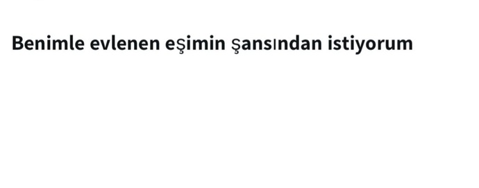 Sizinle evlenecek kişi de kendini şanslı hissetmeli mi?