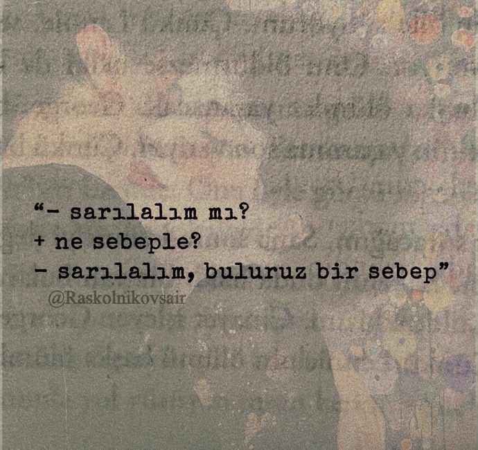 Sarılmak için sebep aradığınız oldu mu?