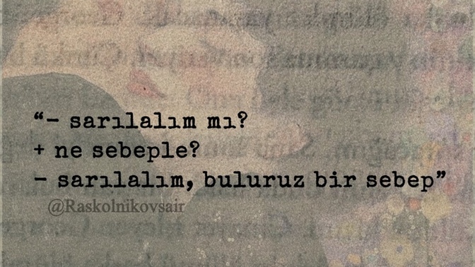 Sarılmak için sebep aradığınız oldu mu?