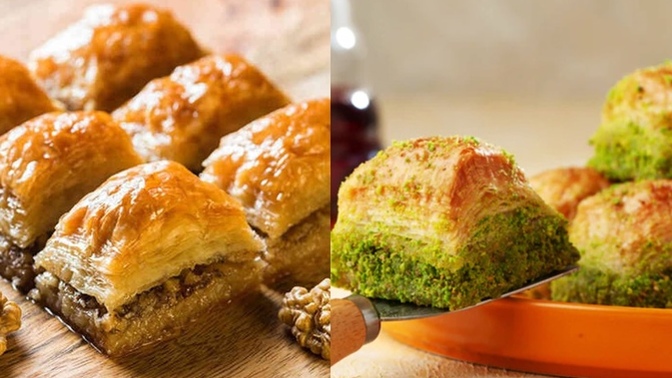 Fıstıklı baklava mı yoksa cevizli baklava mı?