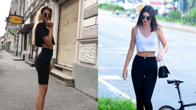 Tayt, crop ve topuklu kombini sıradan mı?
