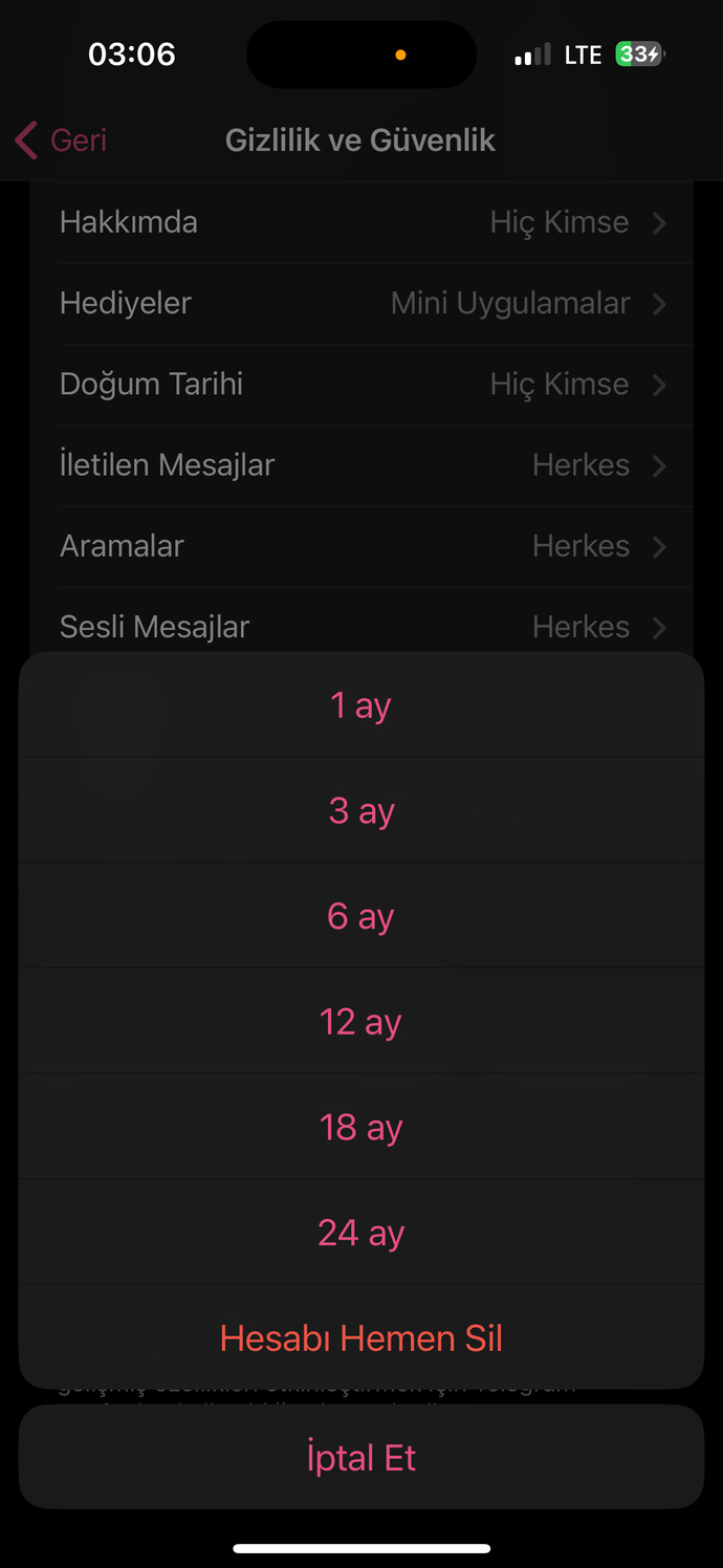 Telegram hesabı nasıl silinir?