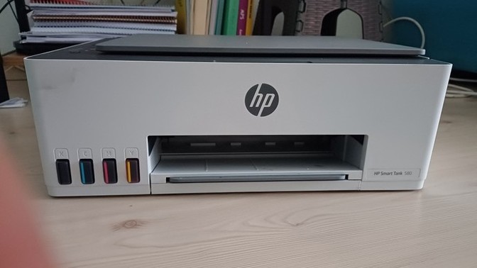 Hp smart tank 580-590 renkli baskı kafası?