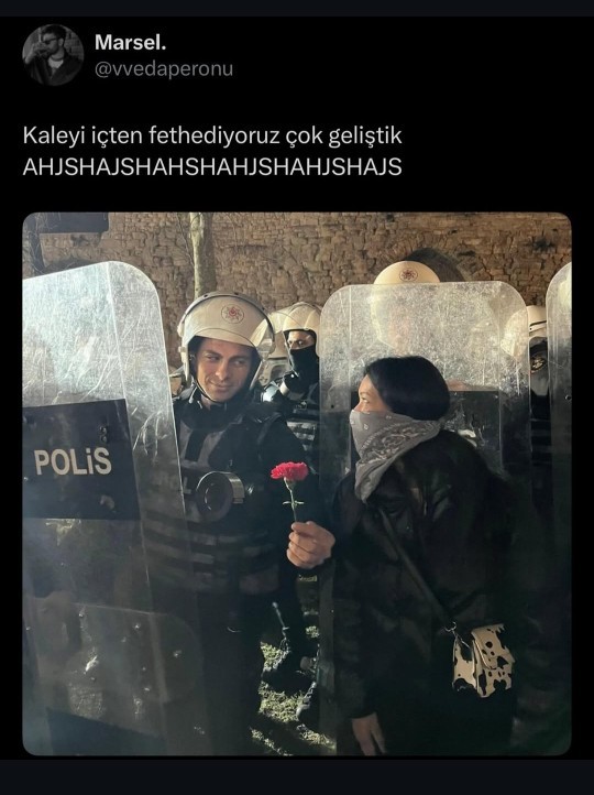 TOMA’dan su yerine gül suyu sıkılsa olmaz mı?