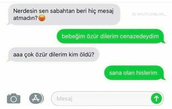 Eski sevgilinin sana attığı en garip mesaj neydi?