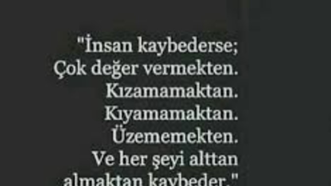 Siz neden kaybedersiniz?