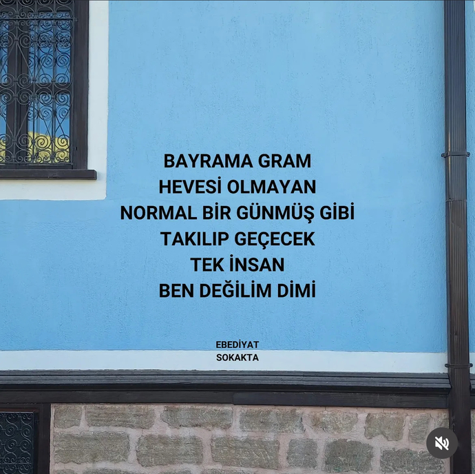 Bayramı sıradan bir gün gibi geçirecek olan sadece ben miyim?