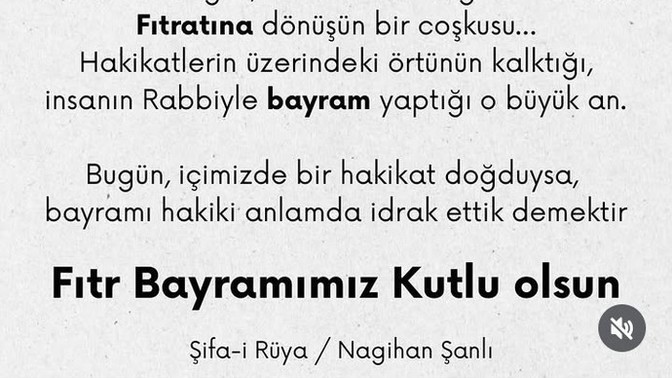 Herkese hayırlı bayramlar nasılsınız?