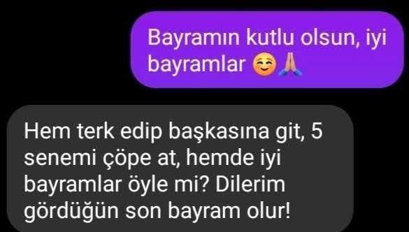 Eski sevgiliye bayram mesajı atar mısınız?