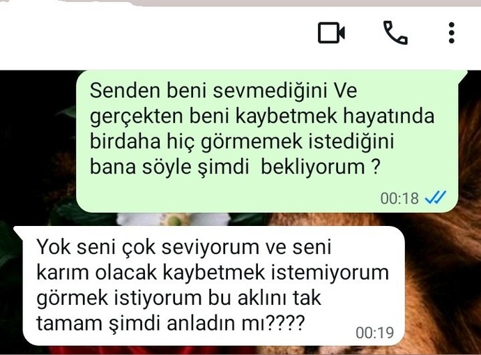 Ayrilma aşamasında oldugum erkek arkadaşım Bana böyle bir cevap verdi?
