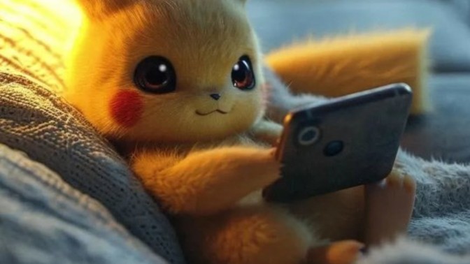 Pikachu bile kitap okuyor utanın kendinizden tamam mı?