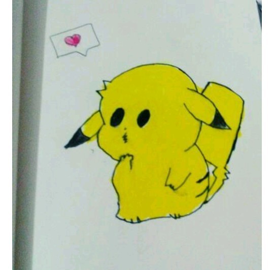 Sizce Pikachu çizimim nasıl gözüküyor?