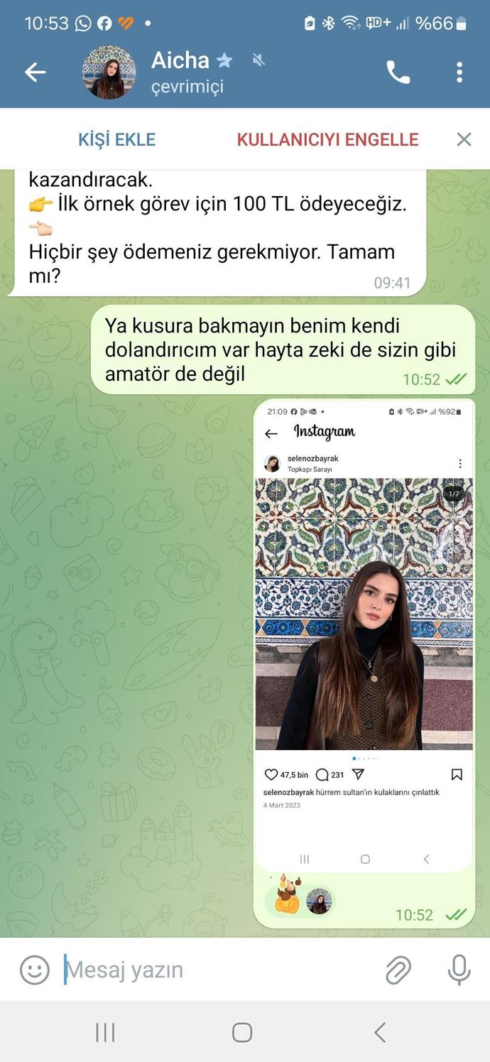 Hiç başka dolandırıcılara meyil ettiniz mi 🤔?