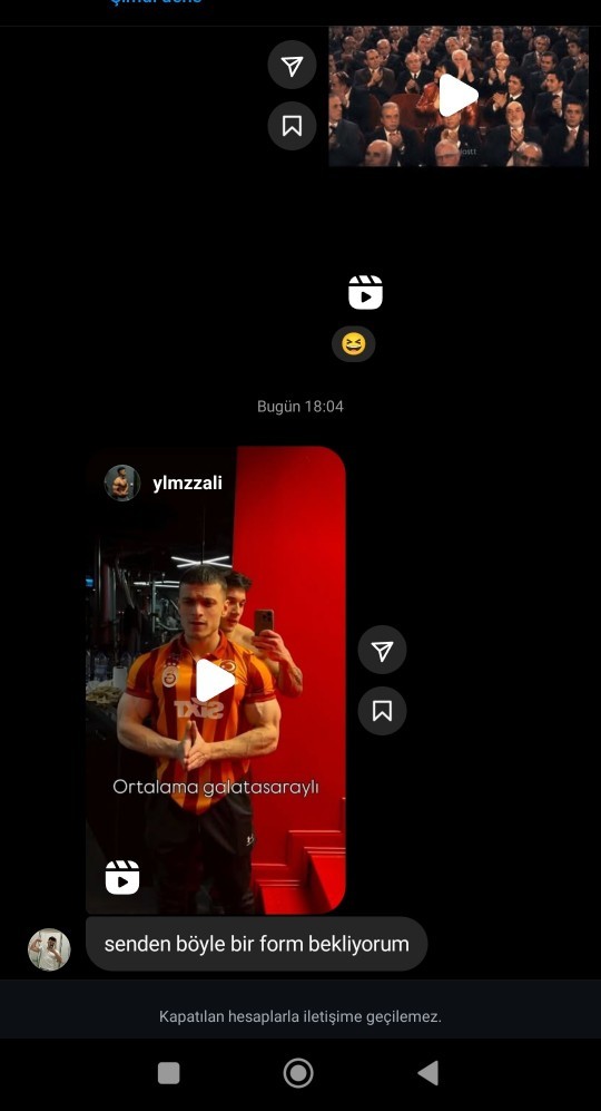 Arkadaşım Instagram hesabını kapatmadığı halde ondan gelen mesaja cevap veremiyorum bu durumu nasıl çözeceğim?