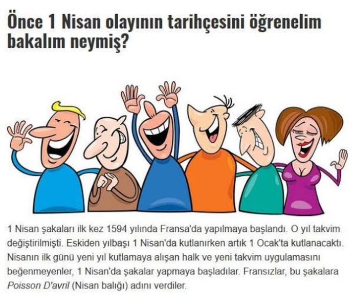 1 Nisan şakası yapacak mısınız?