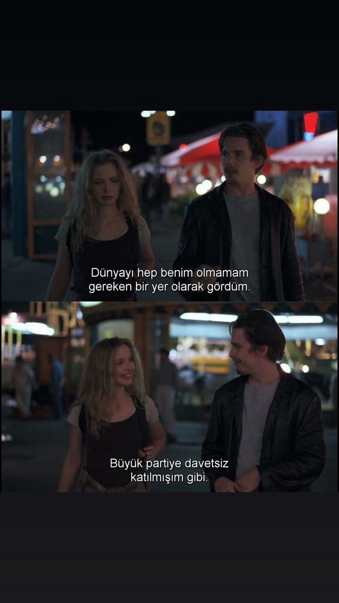 Before Sunrise seyrediyor musunuz?