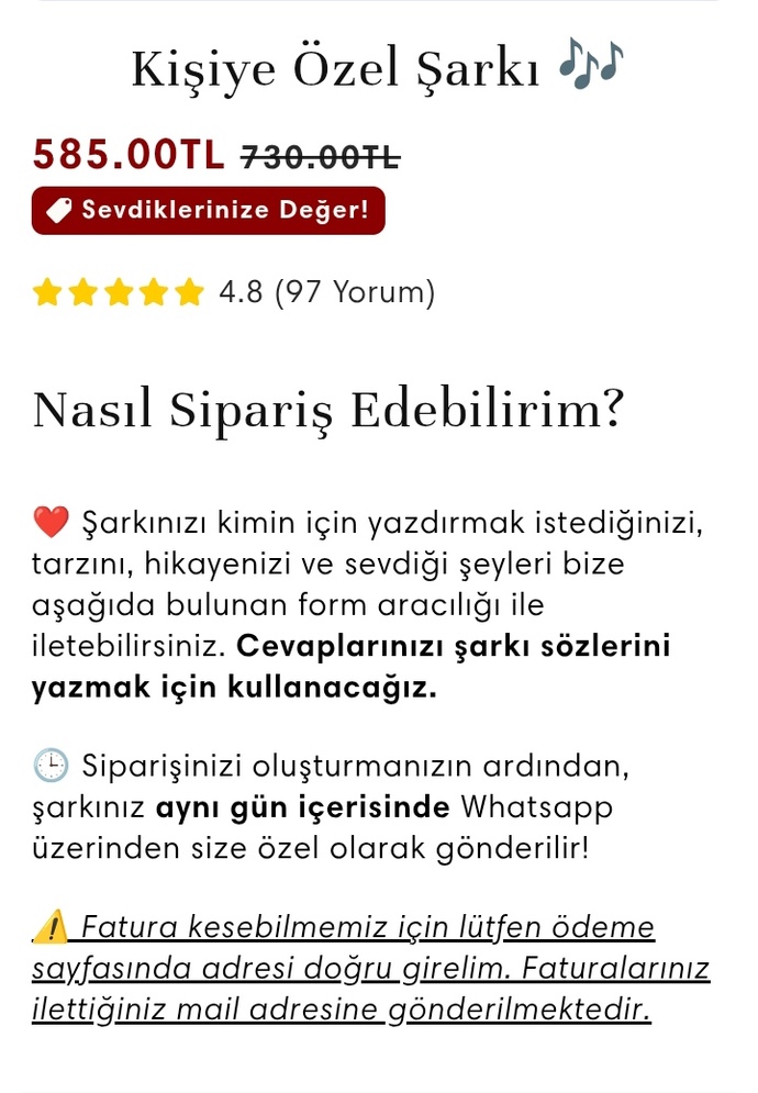 Kişiye özel şarkı yaptırır mıydınız?