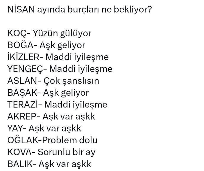 Burcunuza göre Nisan ayında sizleri neler bekliyor?