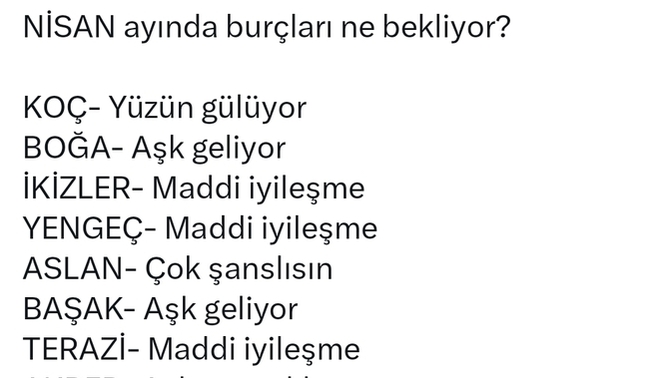 Burcunuza göre Nisan  ayında sizleri neler bekliyor?