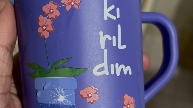 Bu bardağı aldım diye annem benle dalga geçiyo nolmuski bardağıma?