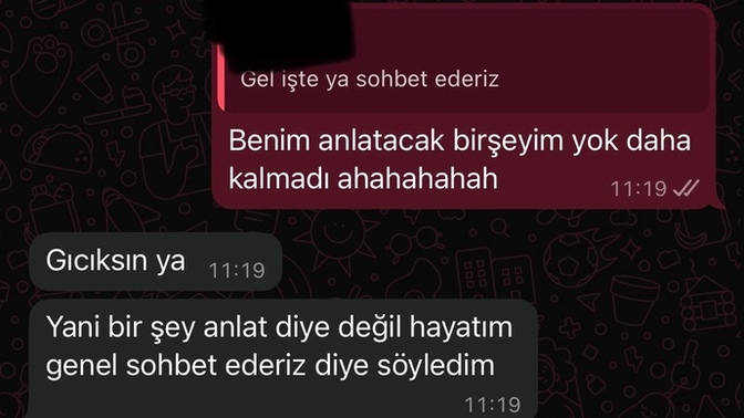 Ne cevap vereyim?