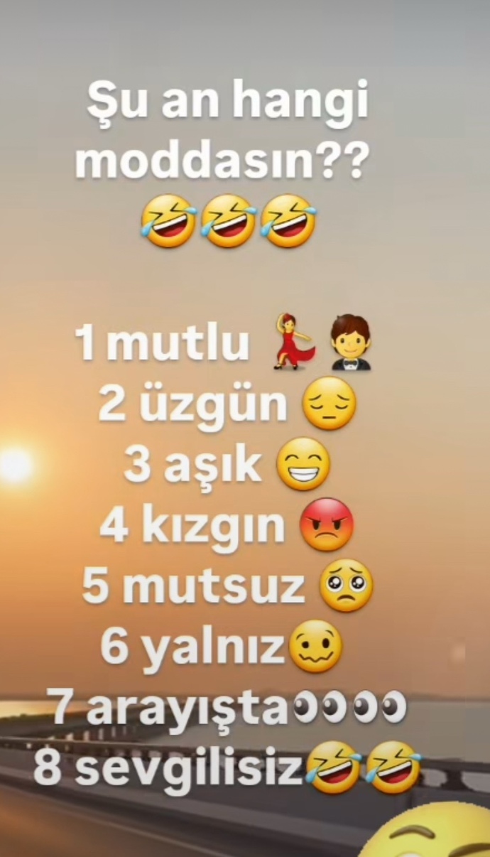 Şu an modun nasıl?