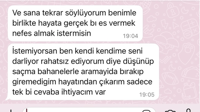 Böyle bir mesaja ne cevap verirsinizz?