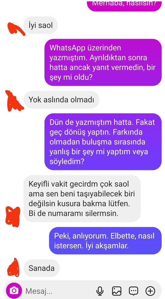 Hanımlar yanıt verir misiniz? Nedir bu sen beni taşıyabilecek biri değilsin konusu?