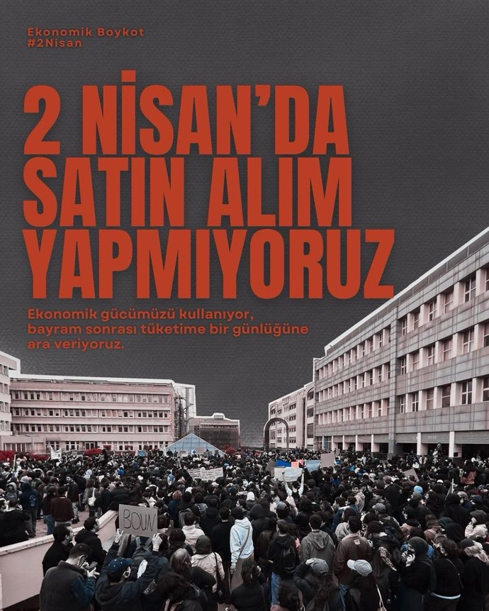 2 Nisan da Türkiye genelinde yapılacak satın alma boykotuna katılacak mısınız?