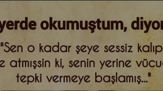 İçinize attıklarınız mı daha fazla yoksa dayanamayıp dışa haykırdıklarınız mı?