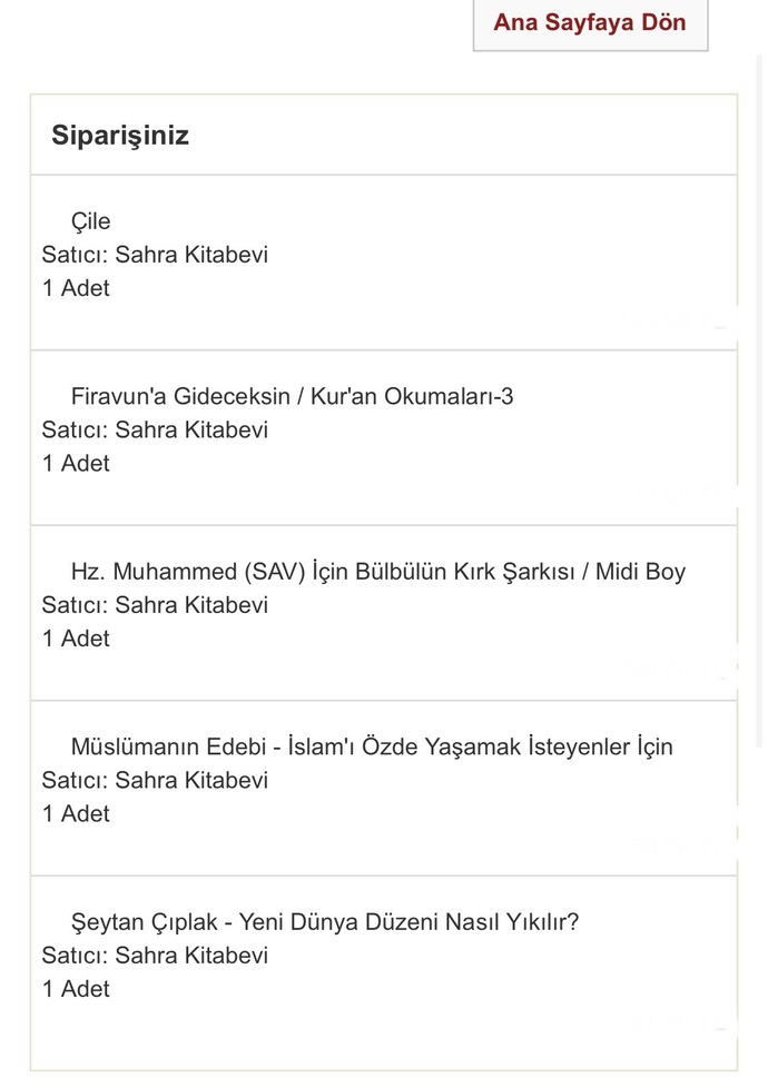 Bugün ne aldınız?