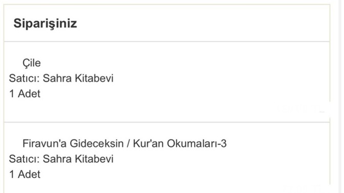 Bugün ne aldınız?