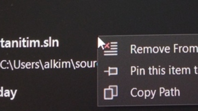 Visual Studio 2022'de bir proje nasıl tamamı ile bilgisayardan silinir?