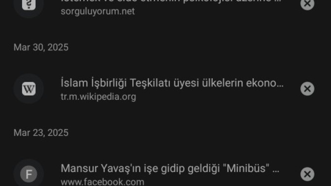 En son ne arattınız?
