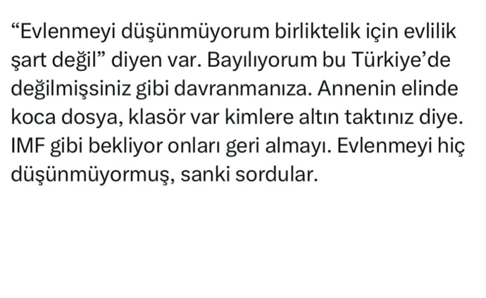 Ya da  şey evlenmeden evde ne yapacaksın 😂?