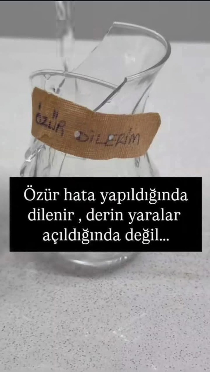 Özür sizce hata yapıldığında mı? Dilenir yoksa derin yaralar açtığında mi?