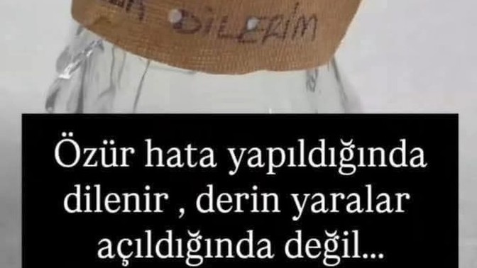 Özür sizce hata yapıldığında mı? Dilenir yoksa derin yaralar açtığında mi?