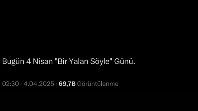 Hadi bir yalan söyleyin?