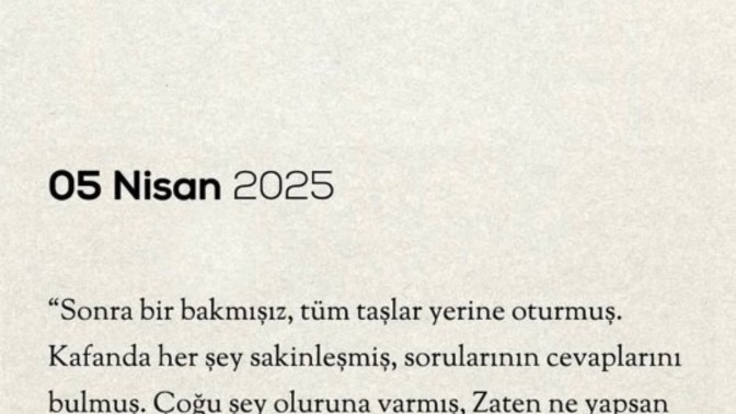 Zaman size neyi ifade eder?