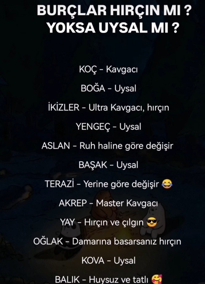 Uysalmısın huysuz mu?