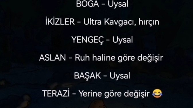 Uysalmısın huysuz mu?