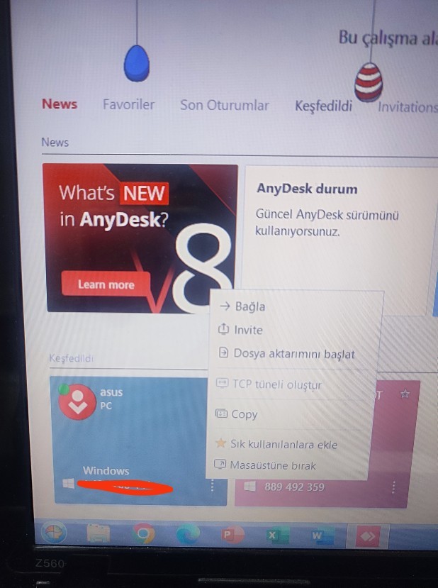 Any desk üzerinden beni izliyorlar mı?