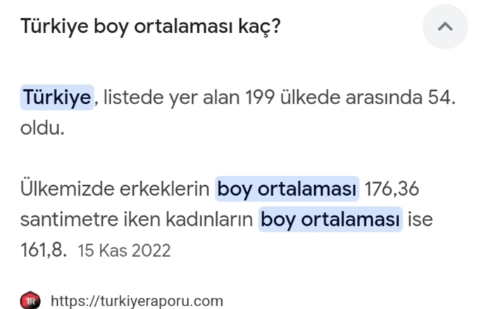 Türkiye boy ortalaması neden bu kadar düşük?