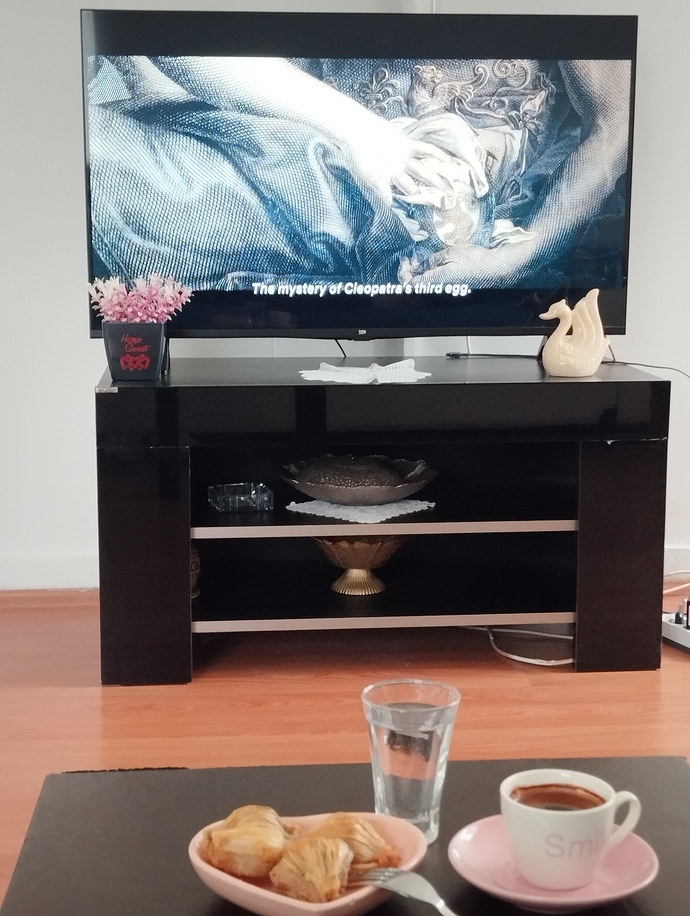 Film, tatlı ve kahve üçlüsü 😋😋