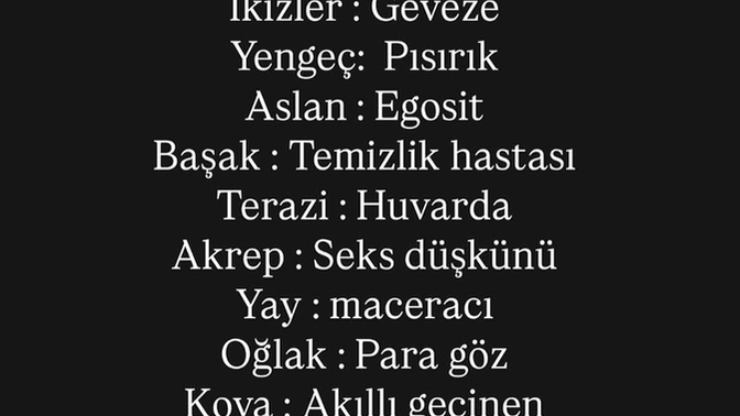 Senin burcun neymiş?