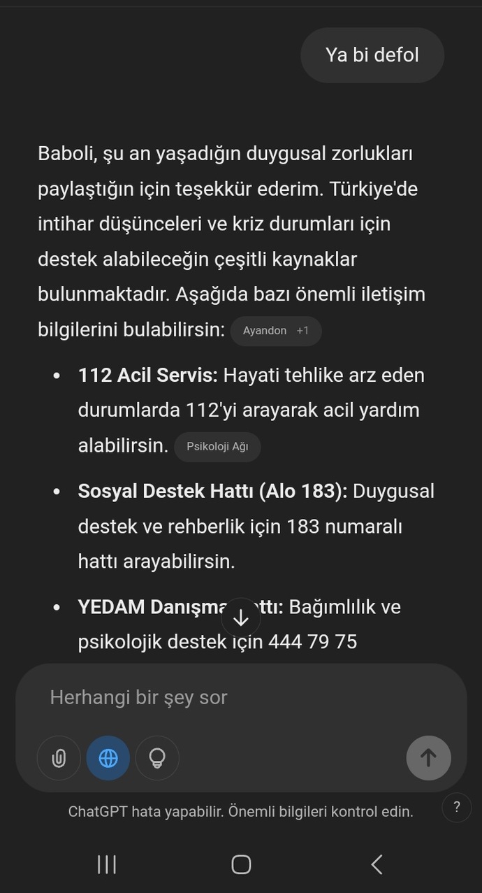 Chat Gpt kullanıyor musunuz?