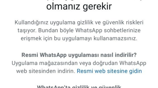 Wahtsap giriş yapmıyorum yardım edin?