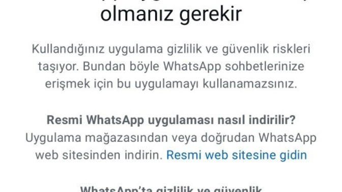 Wahtsap bozuldu yardım edin?