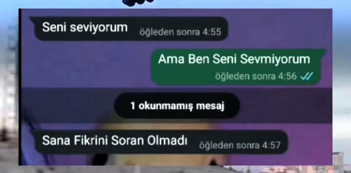 Sevipte sevilmediginiz oldumu?